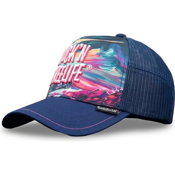 Cappello curvo blu snapback N°243 Ride Or Die di Rock’nFreeLife