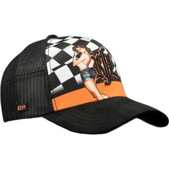 Mützen gebogen schwarz snapback N°219 Vintage Racing von Rock’nFreeLife