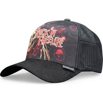 Gorra trucker negra N°247 Loose Control de Rock’nFreeLife