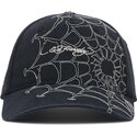 cappello-curvo-nero-cinghia-regolabile-spiderweb-di-ed-hardy
