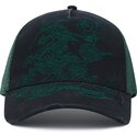 casquette-trucker-noire-et-verte-outline-dragon-distressed-ed-hardy