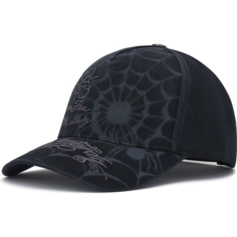 mutzen-gebogen-schwarz-snapback-spiderweb-von-ed-hardy
