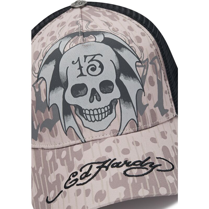 mutzen-gebogen-grau-snapback-13-skull-von-ed-hardy