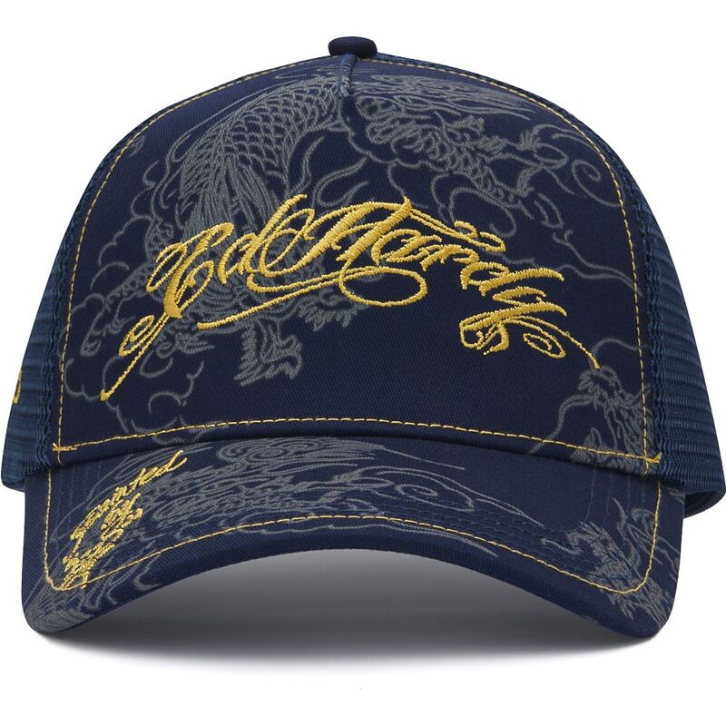 mutzen-gebogen-marineblau-snapback-outline-dragons-von-ed-hardy
