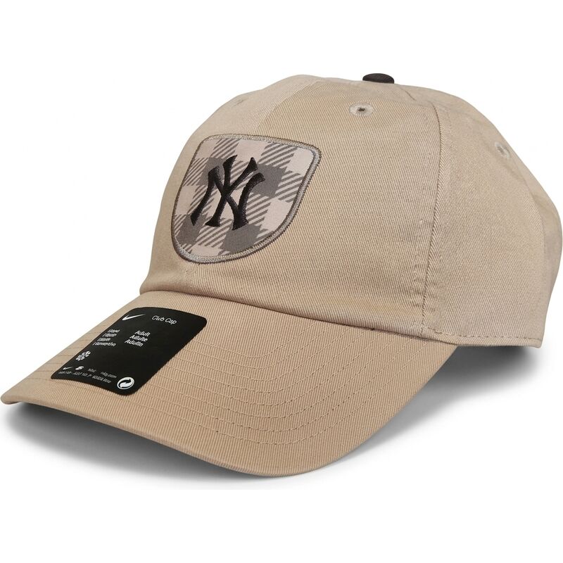 mutzen-gebogen-beige-verstellbares-band-club-unstructured-organic-cotton-hemp-der-new-york-yankees-mlb-von-nike