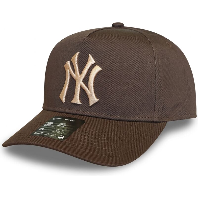 casquette-courbee-marron-snapback-rise-structured-a-frame26-new-york-yankees-mlb-nike casquette-courbee-marron-snapback-rise-structured-a-frame26-new-york-yankees-mlb-nike