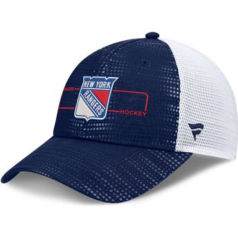 Cappello curvo blu marino snapback Structured Meshback dei New York Rangers NHL di Fanatics