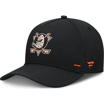 Cappello curvo nero snapback Structured A-Frame dei Anaheim Ducks NHL di Fanatics