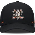 cappello-curvo-nero-snapback-structured-a-frame-dei-anaheim-ducks-nhl-di-fanatics