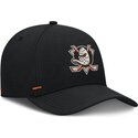 cappello-curvo-nero-snapback-structured-a-frame-dei-anaheim-ducks-nhl-di-fanatics