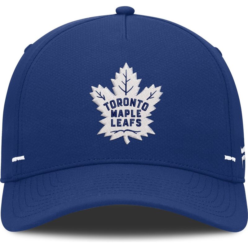 casquette-courbee-bleue-snapback-structured-a-frame-toronto-maple-leafs-nhl-fanatics