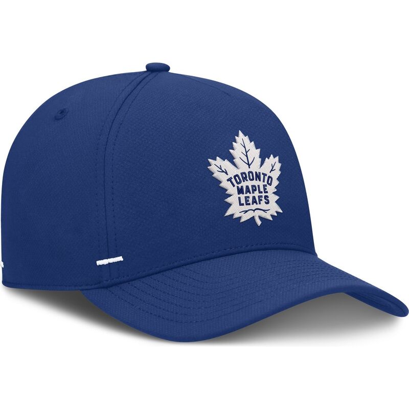 cappello-curvo-blu-snapback-structured-a-frame-dei-toronto-maple-leafs-nhl-di-fanatics
