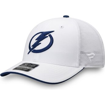 Casquette trucker blanche Structured Mid-Crown Tampa Bay Lightning NHL Fanatics