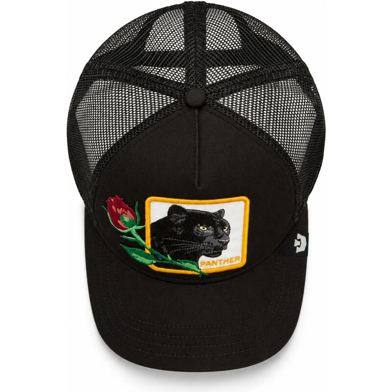 casquette-trucker-noire-panthere-celebrate-a-legend-sidekick-the-farm-goorin-bros