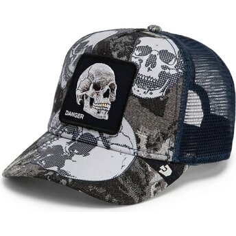 Cappello curvo nero snapback Bone Head Danger The Farm Goorin Bros.