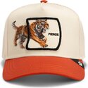 casquette-trucker-beige-et-marron-tigre-fierce-migration-the-farm-goorin-bros