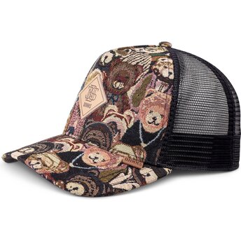 Cappello curvo multicolore snapback HFT Crasy Sofa Bear di Djinns