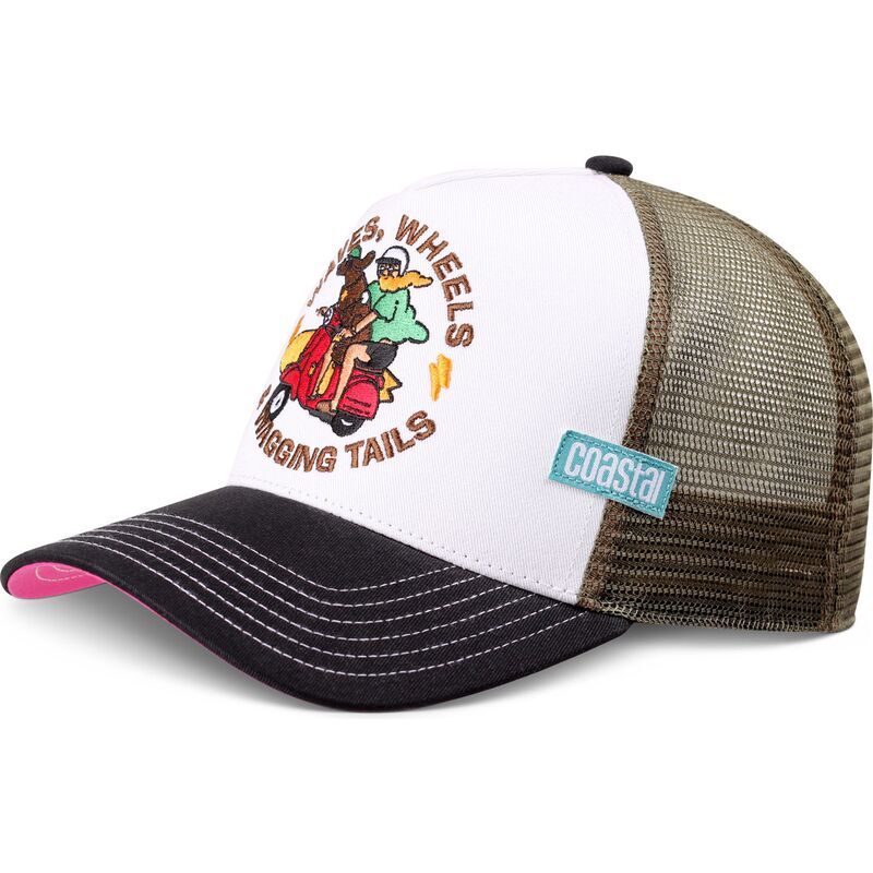 casquette-trucker-noire-et-blanche-hft-wagging-coastal casquette-trucker-noire-et-blanche-hft-wagging-coastal
