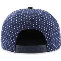 47-brand-flat-brim-cross-print-mlb-boston-red-sox-snapback-cap-marineblau