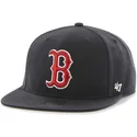 cappellino-snapback-blu-navy-piatto-mlb-boston-red-sox-di-47-brand