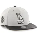 cappello-snapback-piatto-grigio-con-logo-laterale-mlb-los-angeles-dodgers-di-47-brand