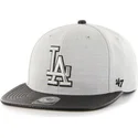 cappello-snapback-piatto-grigio-con-logo-laterale-mlb-los-angeles-dodgers-di-47-brand