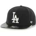 cappello-snapback-nero-con-visiera-brillante-dei-los-angeles-dodgers-di-mlb-di-47-brand