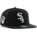 47-brand-flat-brim-seitliches-logo-mlb-chicago-white-sox-smooth-snapback-cap-schwarz-