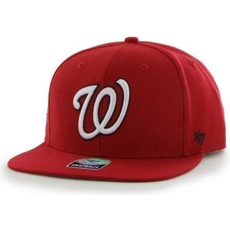 mutzen-flach-rot-snapback-lisa-lateral-der-washington-nationals-mlb-von-47-brand