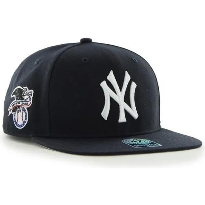 cappello-piatto-blu-navy-snapback-liscio-con-logo-laterale-di-mlb-new-york-yankees-di-47-brand