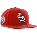 cappelli-piatta-rosso-snapback-lisa-lateral-dei-st-louis-cardinals-mlb-di-47-brand