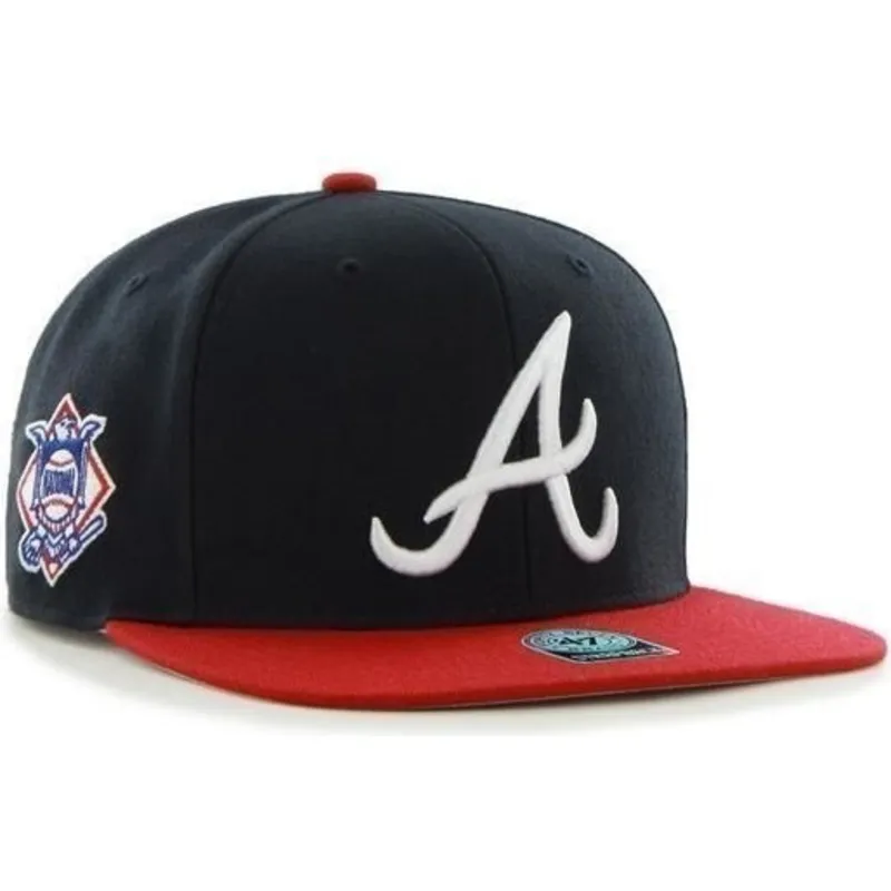 cappelli-piatta-blu-marino-snapback-dei-atlanta-braves-mlb-di-47-brand cappelli-piatta-blu-marino-snapback-dei-atlanta-braves-mlb-di-47-brand