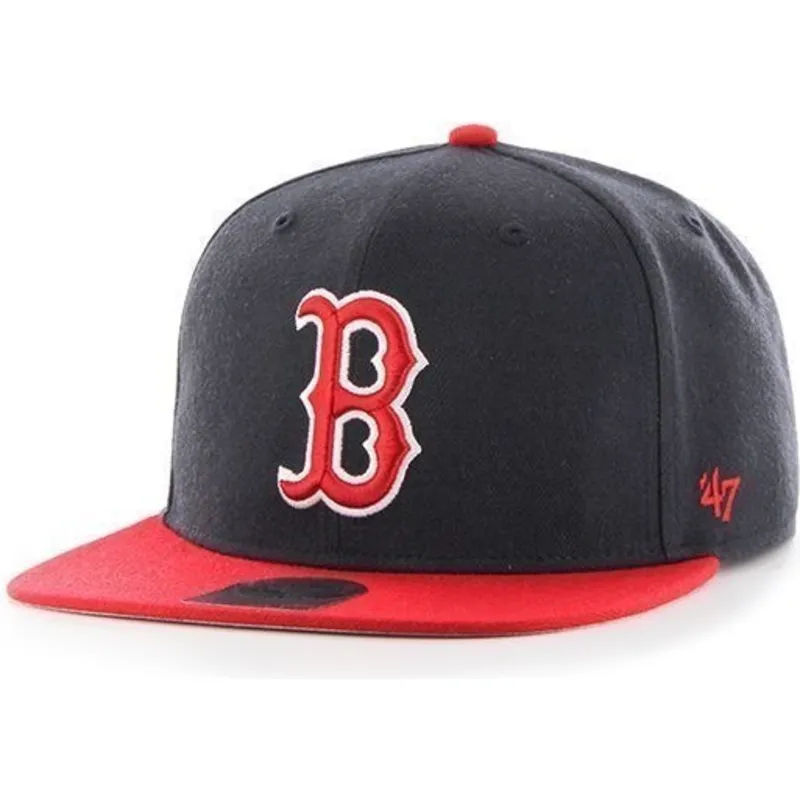 mutzen-flach-marineblau-snapback-der-boston-red-sox-mlb-von-47-brand mutzen-flach-marineblau-snapback-der-boston-red-sox-mlb-von-47-brand