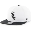 cappelli-piatta-bianco-snapback-lisa-lateral-dei-chicago-white-sox-mlb-di-47-brand