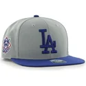 cappellino-piatto-grigio-con-logo-blu-snapback-liscio-con-logo-laterale-mlb-los-angeles-dodgers-di-47-brand