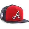 cappelli-piatta-blu-marino-snapback-liso-lateral-dei-atlanta-braves-mlb-di-47-brand