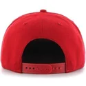 cappelli-piatta-rosso-snapback-lisa-lateral-dei-boston-red-sox-mlb-di-47-brand