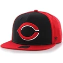 cappelli-piatta-rosso-snapback-lisa-lateral-dei-cincinnati-reds-mlb-di-47-brand
