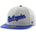 cappellino-grigio-piatto-snapback-con-logo-laterale-mlb-los-angeles-dodgers-di-47-brand