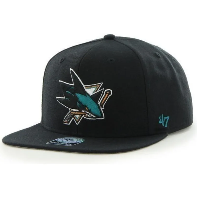 cappelli-piatta-nero-snapback-dei-san-jose-sharks-nhl-di-47-brand