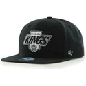cappello-snapback-piatto-nero-nhl-los-angeles-kings-di-47-brand