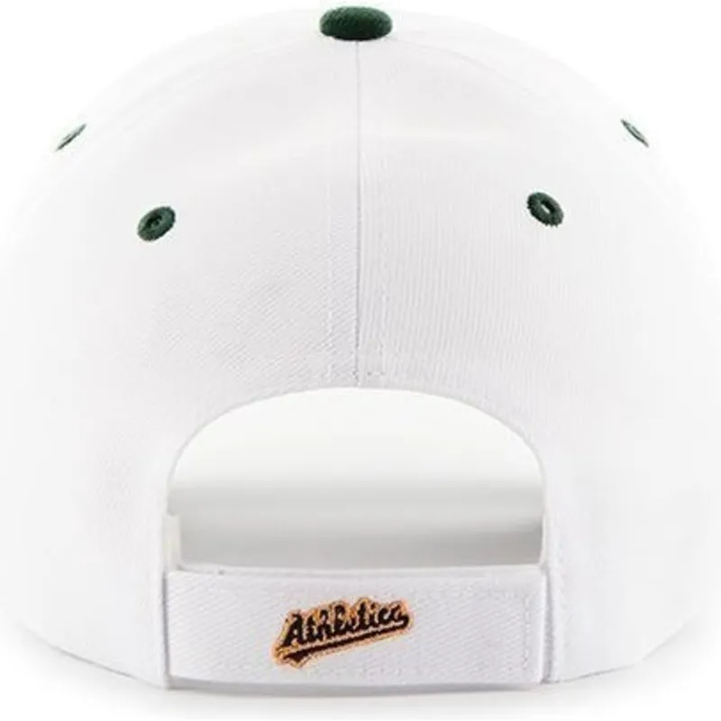 cappelli-curva-bianco-cinghia-regolabile-dei-oakland-athletics-mlb-di-47-brand