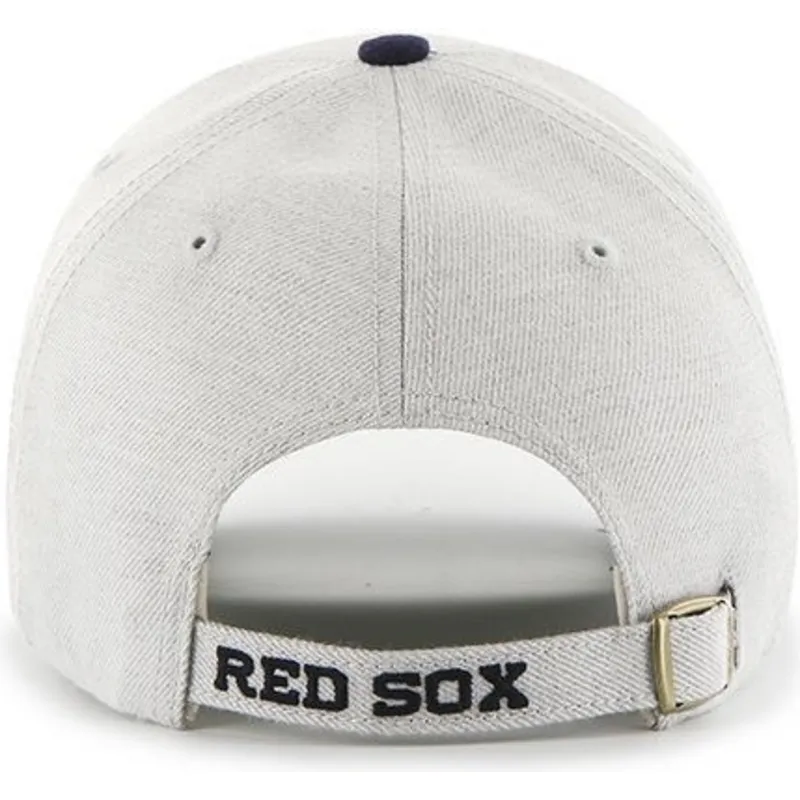 mutzen-gebogen-grau-verstellbares-band-der-boston-red-sox-mlb-von-47-brand mutzen-gebogen-grau-verstellbares-band-der-boston-red-sox-mlb-von-47-brand