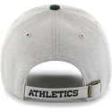 47-brand-mlb-oakland-athletics-kappe-mit-grauem-gebogenem-schirm-und-grunem-visor