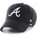 mutzen-gebogen-marineblau-verstellbares-band-lisa-der-atlanta-braves-mlb-von-47-brand