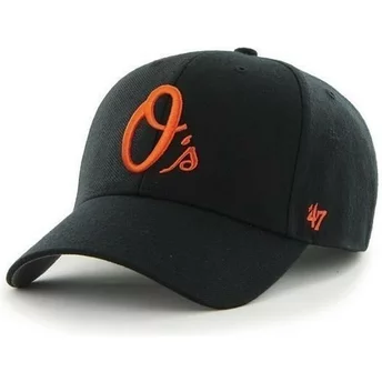 47 Brand Curved Brim MLB Baltimore Orioles Smooth Cap schwarz