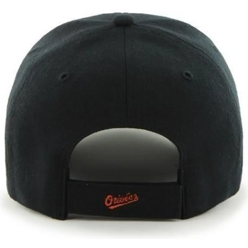 cappello-visiera-curva-nera-liscia-di-mlb-baltimore-orioles-di-47-brand