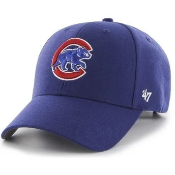 Cappellino visiera curva blu tinta unita di MLB Chicago Cubs di 47 Brand