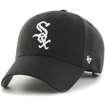 Cappellino visiera curva nera liscia di MLB Chicago White Sox di 47 Brand