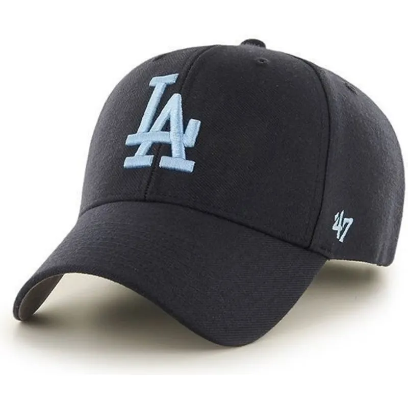 cappelli-curva-blu-marino-cinghia-regolabile-lisa-dei-los-angeles-dodgers-mlb-di-47-brand